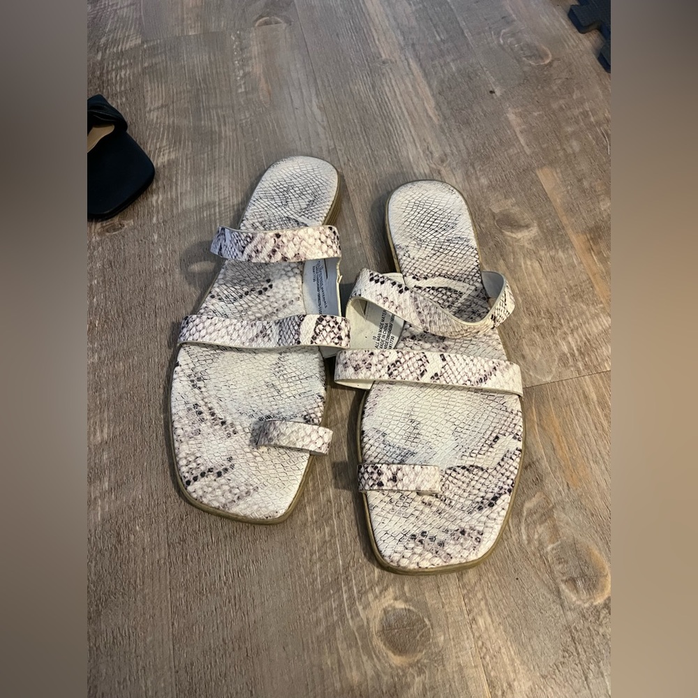 Snakeskin sandals